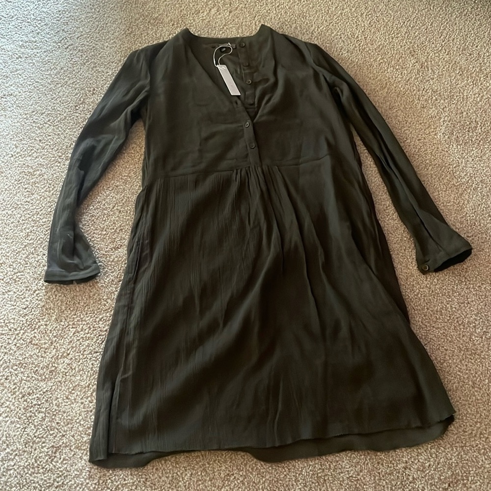 NWT Lilla P Olive green dress women’s XS